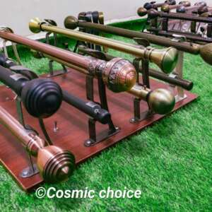 smooth heavy-gauge 2M double curtain rods