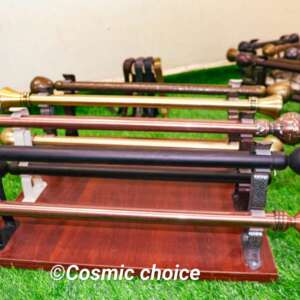 smooth heavy-gauge 3M double curtain rods