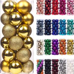 6cm 24pcs Christmas balls decor set