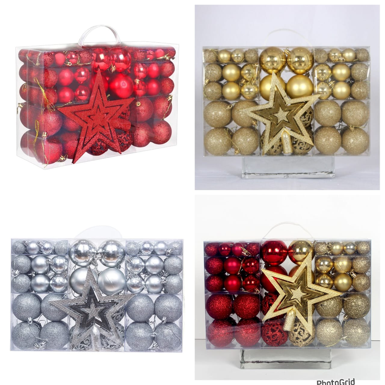 Cosmic Choices-302543 101 Pcs Christmas tree decor balls Set