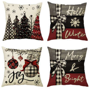 Christmas themed pillow cases