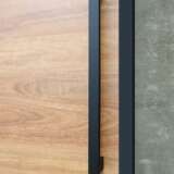 Matt black door handle