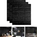 Foam 3D brick texture wallpaper