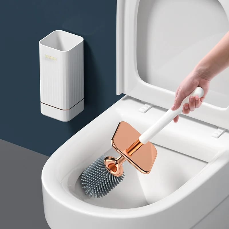 Luxury toilet brush and holder set