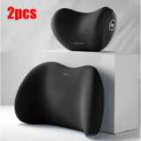 2pcs set Car headrest and backrest lumbar support