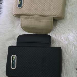 Car armrest with tissue storage