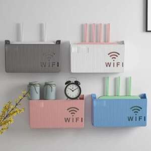 Wall mounted wireless WiFi router box