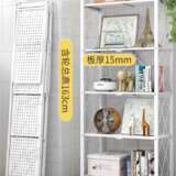 5-tier foldable movable metallic storage rack