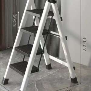 Multifunctional household folding ladder