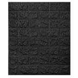 Foam 3D brick texture wallpaper
