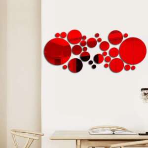 26PCS self-adhesive acrylic round mirrors